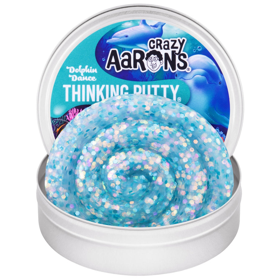 Dolphin Dance - 3.5" Thinking Putty Tin J1